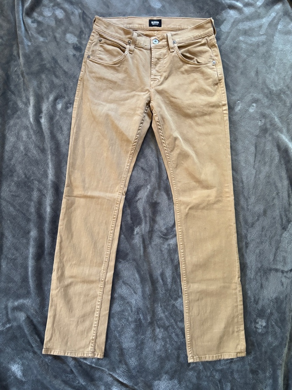 Hudson Jeans Men's Jeans Tan Brown 5 Pocket Button Fly Byron Waist 30x32 Denim